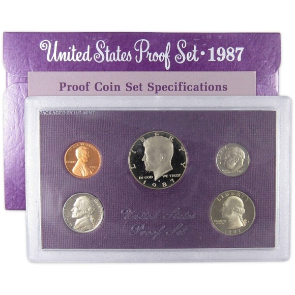 1987 Proof Set U.S. Mint Original Government Packaging OGP Collectible - Picture 1 of 4